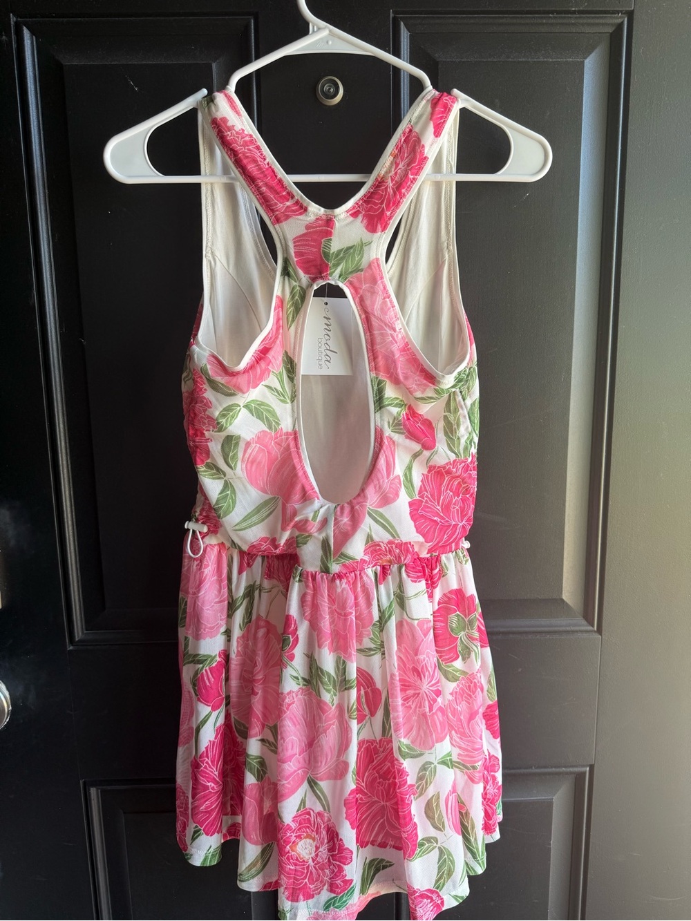 NWT PINK FLORAL MESH ATHLETIC DRESS Size Small - Picture 14 of 16